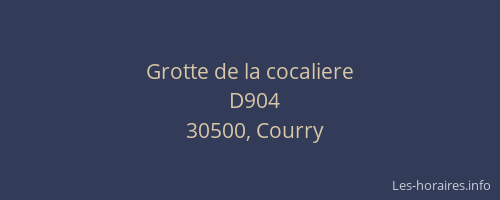 Grotte de la cocaliere