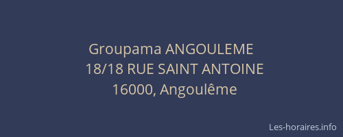 Groupama ANGOULEME