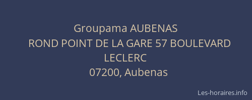 Groupama AUBENAS
