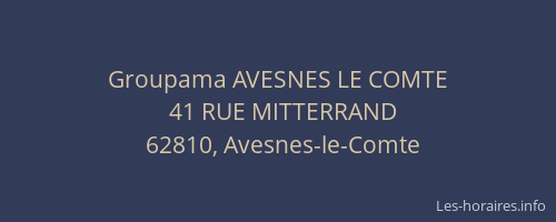 Groupama AVESNES LE COMTE