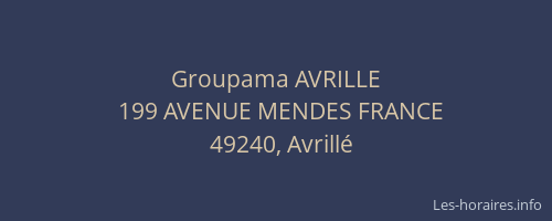 Groupama AVRILLE