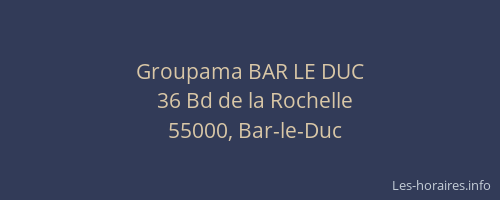Groupama BAR LE DUC