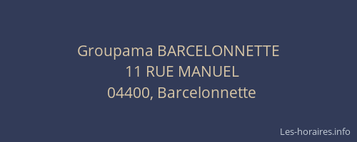 Groupama BARCELONNETTE