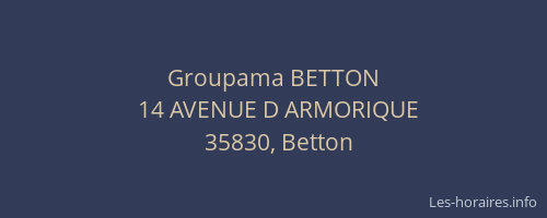 Groupama BETTON