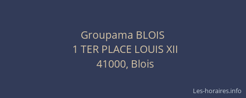 Groupama BLOIS