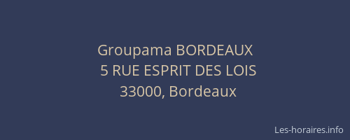 Groupama BORDEAUX