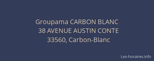 Groupama CARBON BLANC