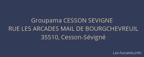 Groupama CESSON SEVIGNE