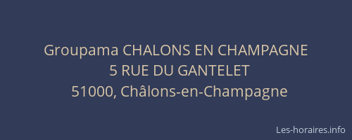 Groupama CHALONS EN CHAMPAGNE