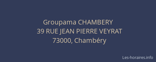 Groupama CHAMBERY
