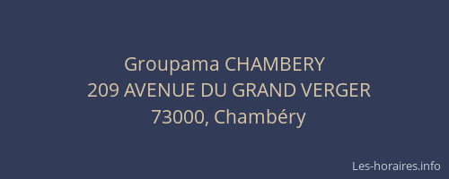 Groupama CHAMBERY