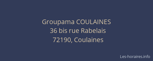 Groupama COULAINES