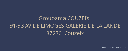 Groupama COUZEIX