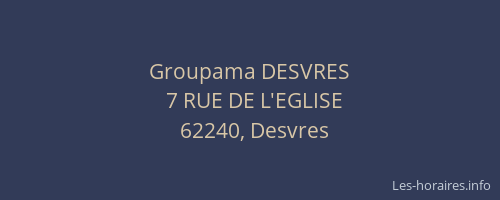 Groupama DESVRES