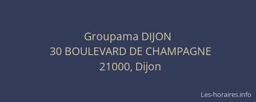 Groupama DIJON