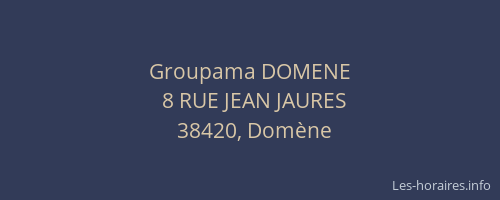 Groupama DOMENE