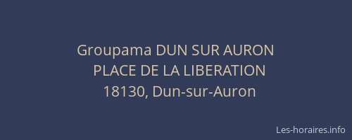 Groupama DUN SUR AURON