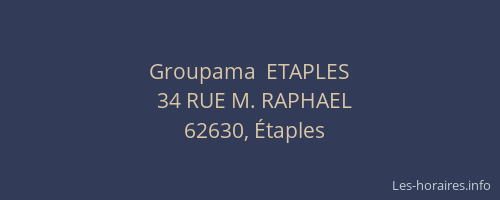 Groupama  ETAPLES