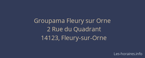 Groupama Fleury sur Orne