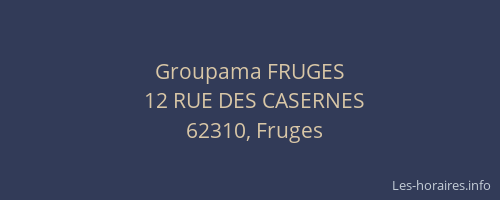 Groupama FRUGES