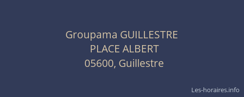 Groupama GUILLESTRE