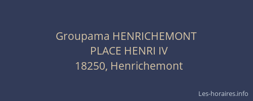 Groupama HENRICHEMONT