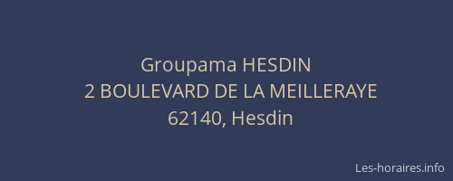 Groupama HESDIN