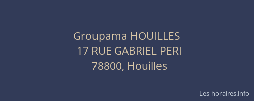 Groupama HOUILLES