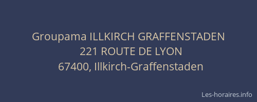 Groupama ILLKIRCH GRAFFENSTADEN