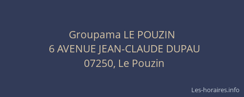 Groupama LE POUZIN
