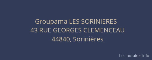 Groupama LES SORINIERES