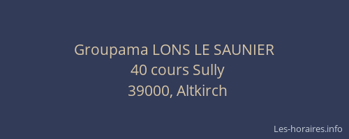 Groupama LONS LE SAUNIER