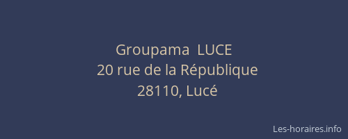 Groupama  LUCE