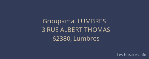 Groupama  LUMBRES