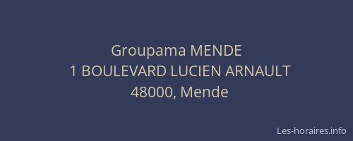 Groupama MENDE