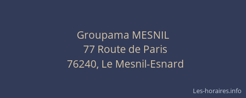 Groupama MESNIL
