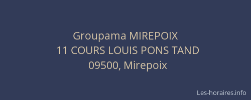 Groupama MIREPOIX