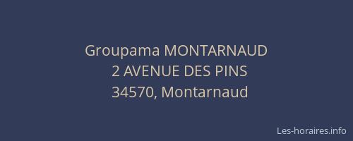Groupama MONTARNAUD