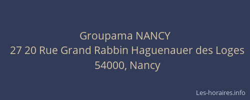 Groupama NANCY
