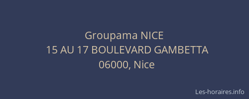 Groupama NICE