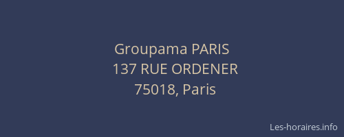 Groupama PARIS