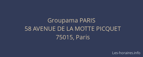 Groupama PARIS