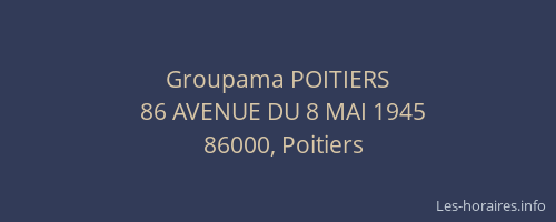 Groupama POITIERS