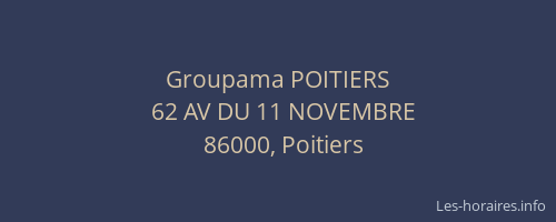 Groupama POITIERS