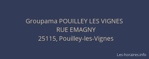 Groupama POUILLEY LES VIGNES