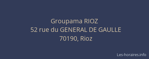 Groupama RIOZ