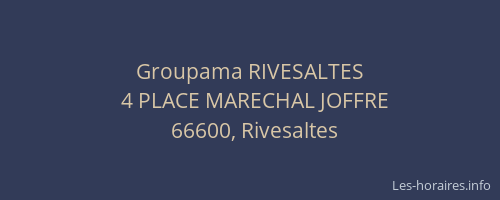 Groupama RIVESALTES
