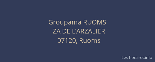 Groupama RUOMS