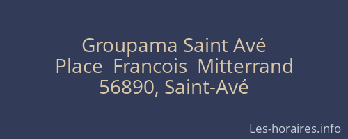 Groupama Saint Avé