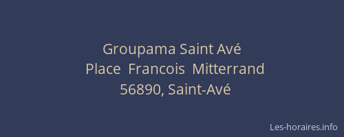 Groupama Saint Avé